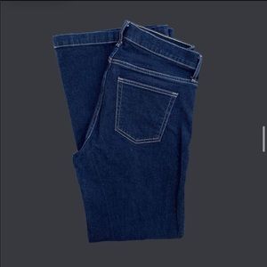 GAP dark wash dramatic flare jeans